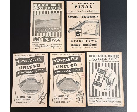 Bishop Auckland A.F.C Vintage Football Programmes. A qty of early 1950&rsquo;s Amateur Cup Football Programmes ALL PLAYED AT 