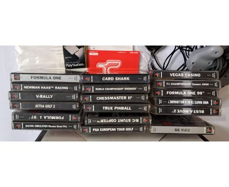 Vintage/Retro Gaming. PlayStation, a boxed PlayStation 1 Games Console Set (Value Pack) along with some PS1 Games and a boxed