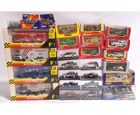 Corgi, Bburago, Tonka &amp; similar, a boxed Formula 1 &amp; Rally Car&nbsp;group.&nbsp; Although unchecked for completeness 