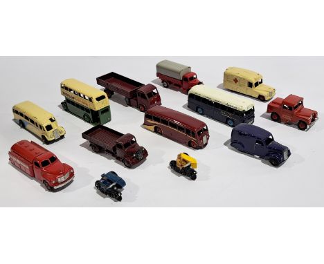 Dinky, an unboxed Bus, Coach, Motorcycle, Commercial &amp; related group. Although unchecked for completeness condition gener