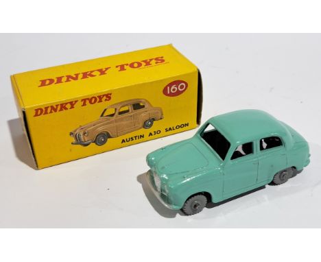 Dinky 160 Austin A30 Turquoise, boxed. Although unchecked for completeness condition generally appears to be Good in a Good b