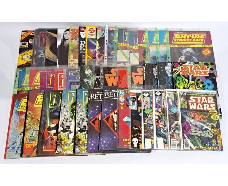 Quantity of Star Wars &amp; similar, Magazines, Comics, Annuals &amp; related publications. Includes Marvel Star Wars US Comi