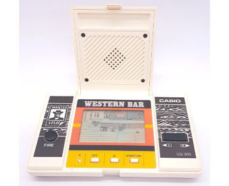 Vintage/Retro Gaming. CASIO unboxed "Western Bar” Handheld Battery-Operated LCD Game (c1980s). No instructions. Condition – G