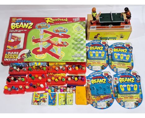 Moose&rsquo;s Mighty Beanz &amp; similar, Beanz Racetrack &amp; Playing Ping-Pong Model, a boxed &amp; unboxed group. Althoug