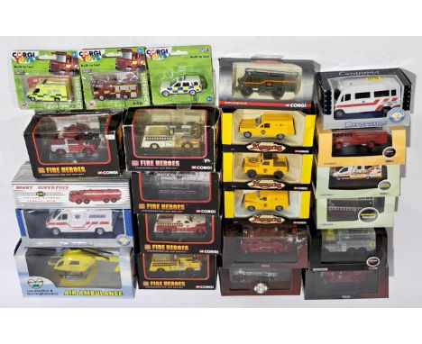 Corgi, The Dinky Collection, Cararama, Atlas &amp; similar, Fire, Ambulance &amp; Emergency Services related, a boxed group. 