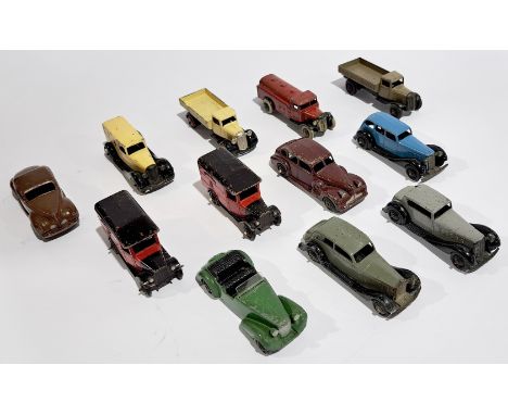 Dinky &amp; similar, an unboxed vintage vehicle group. Although unchecked for completeness condition generally appears to be 