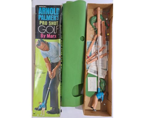 Marx, a boxed "Arnold Palmer" Pro Shot Golf which generally appears Good although not checked for completeness in generally F