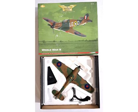 Corgi "Aviation Archive" a boxed 1/32 scale AA35505 (World War II &ndash; Early War) Hawker Hurricane MkI &ndash; LE-D, V7467