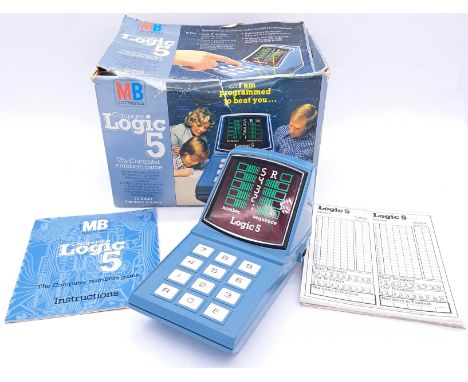 Vintage/Retro Gaming/Electronics. A boxed c1970's Milton-Bradley Logic 5 Memory Sequencer Computer Game. Condition appears Go