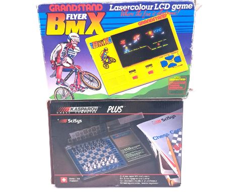 Vintage/Retro Gaming. Grandstand "BMX Flyer" 1983 Handheld &nbsp;Lasercolour Game Console.&nbsp; HARD TO FIND. Battery operat