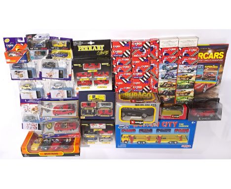 Corgi, Bburago, Cararama &amp; similar, a boxed performance car &amp; similar&nbsp;group.&nbsp; Although unchecked for comple