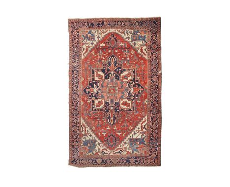 A Heriz carpet, North West Persia, circa 1890367cm x 298cm.