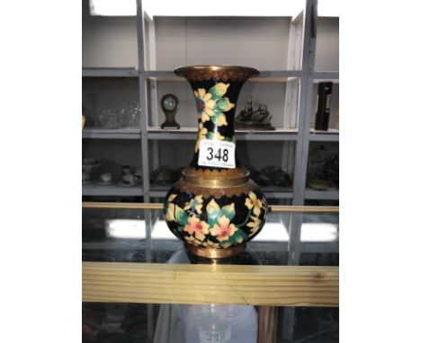 A Cloisonne enamel vase