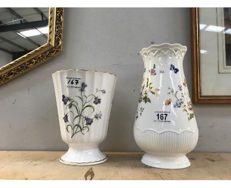 a Spode Vase and a Aynsley vase.