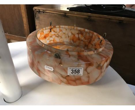 A vintage fly catcher lamp shade