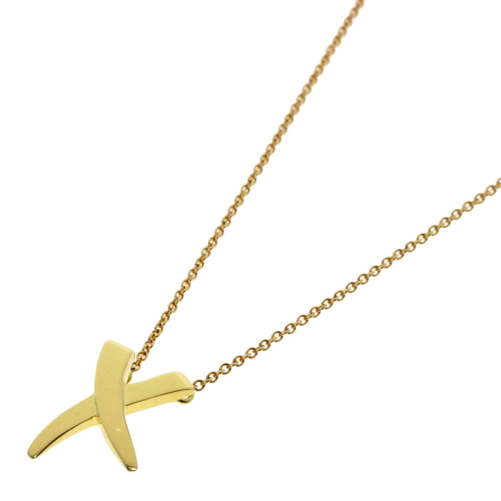 Tiffany Kiss Necklace, 18K Yellow Gold, Women\'s, TIFFANY&Co.