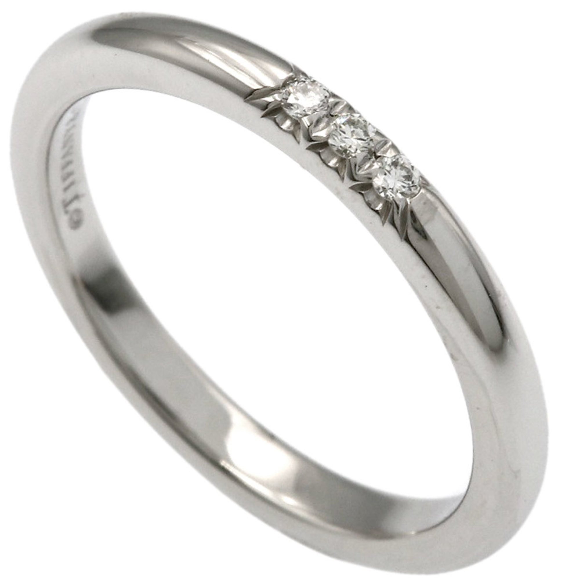 Tiffany & Co. Forever 3-Piece Diamond Ring, Platinum PT950, Women\'s Ring.