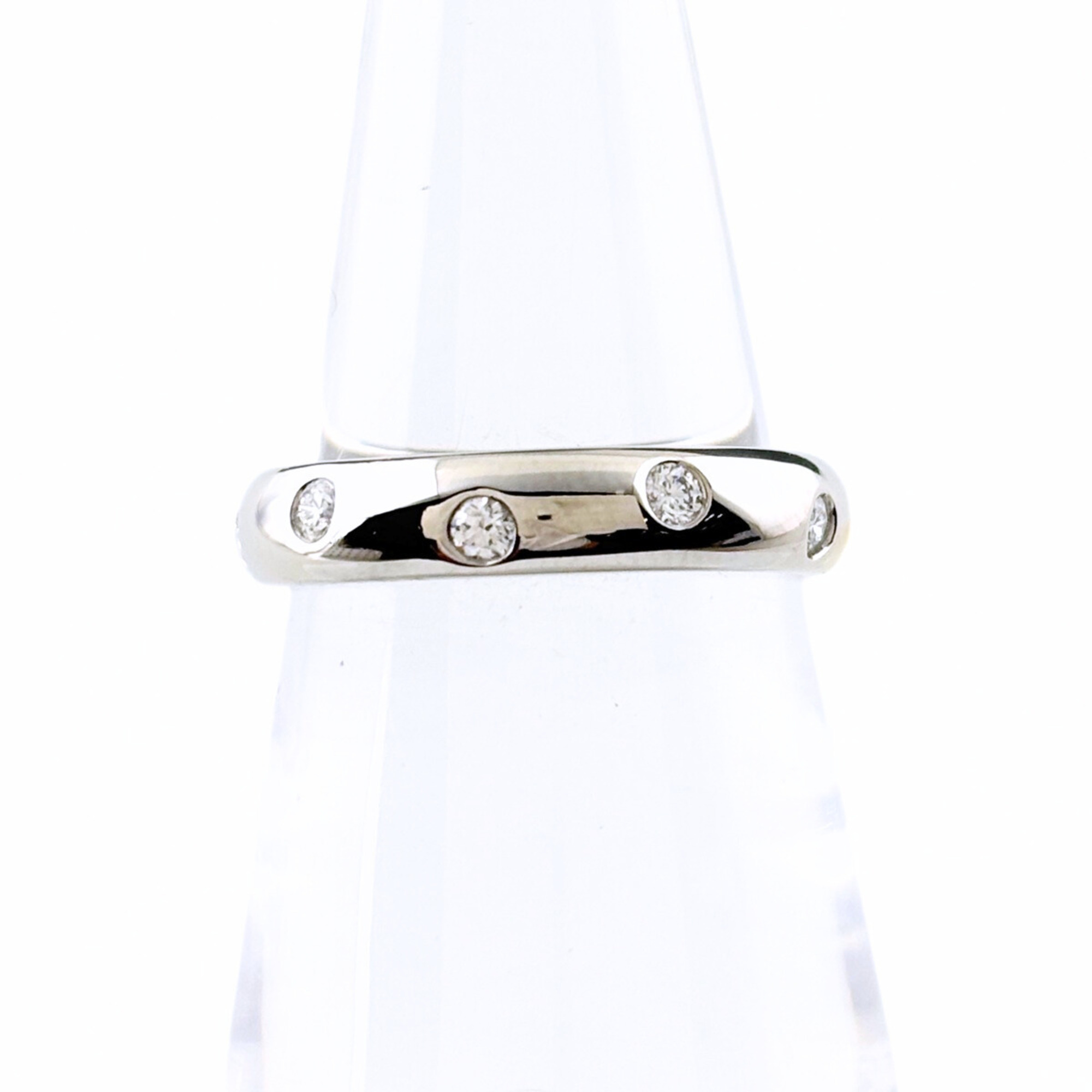 Tiffany & Co. Dots Diamond Ring, Platinum Ring with Small Diamonds, Pt950, Women\'s