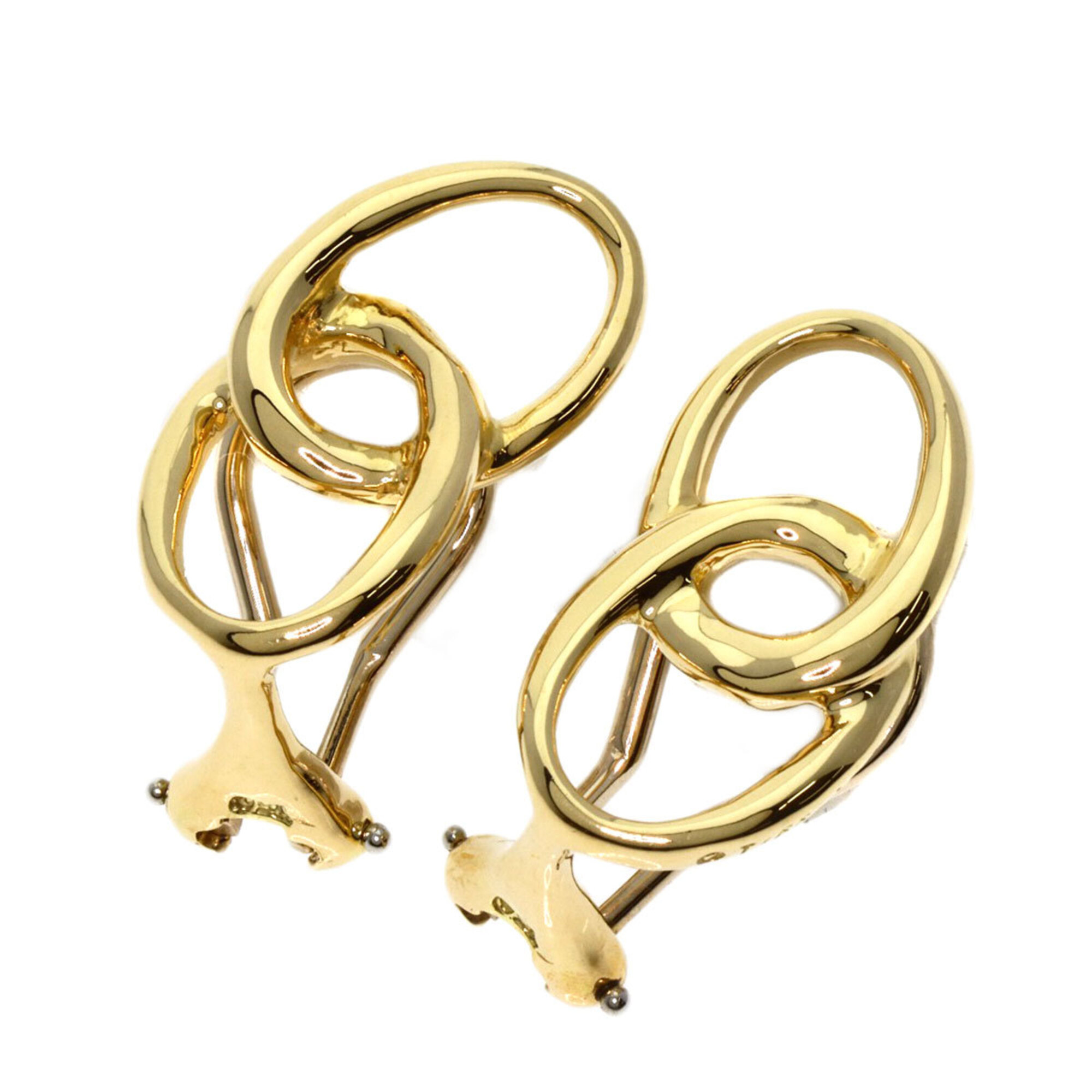 Tiffany & Co. Double Loop Earrings, 18K Yellow Gold, Women\'s.