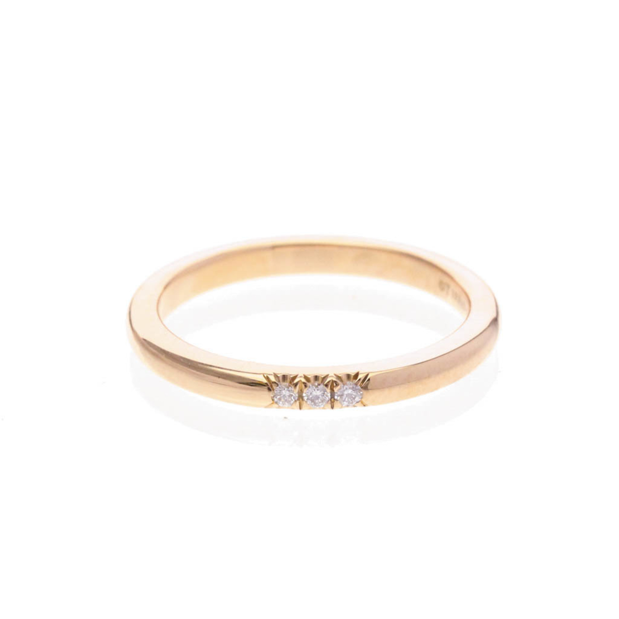 Tiffany Forever Wedding Ring 3P Diamond Pink Gold (18K) Fashion Diamond Band Ring Pink Gold