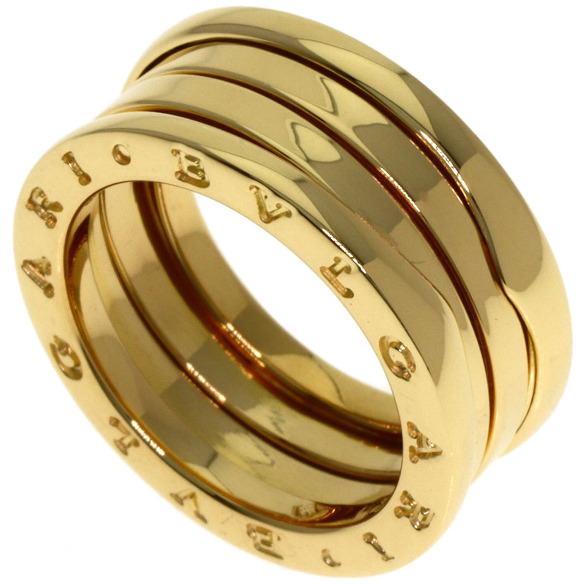 BVLGARI B-zero1 2-band ring #49, 18K yellow gold, women\'s.