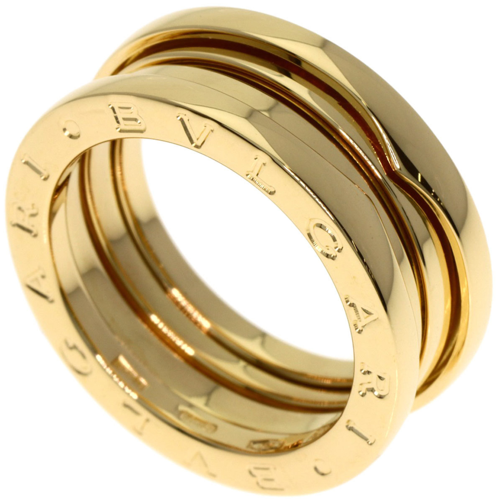 BVLGARI B-zero1 2-band ring #52, 18K yellow gold, women\'s.