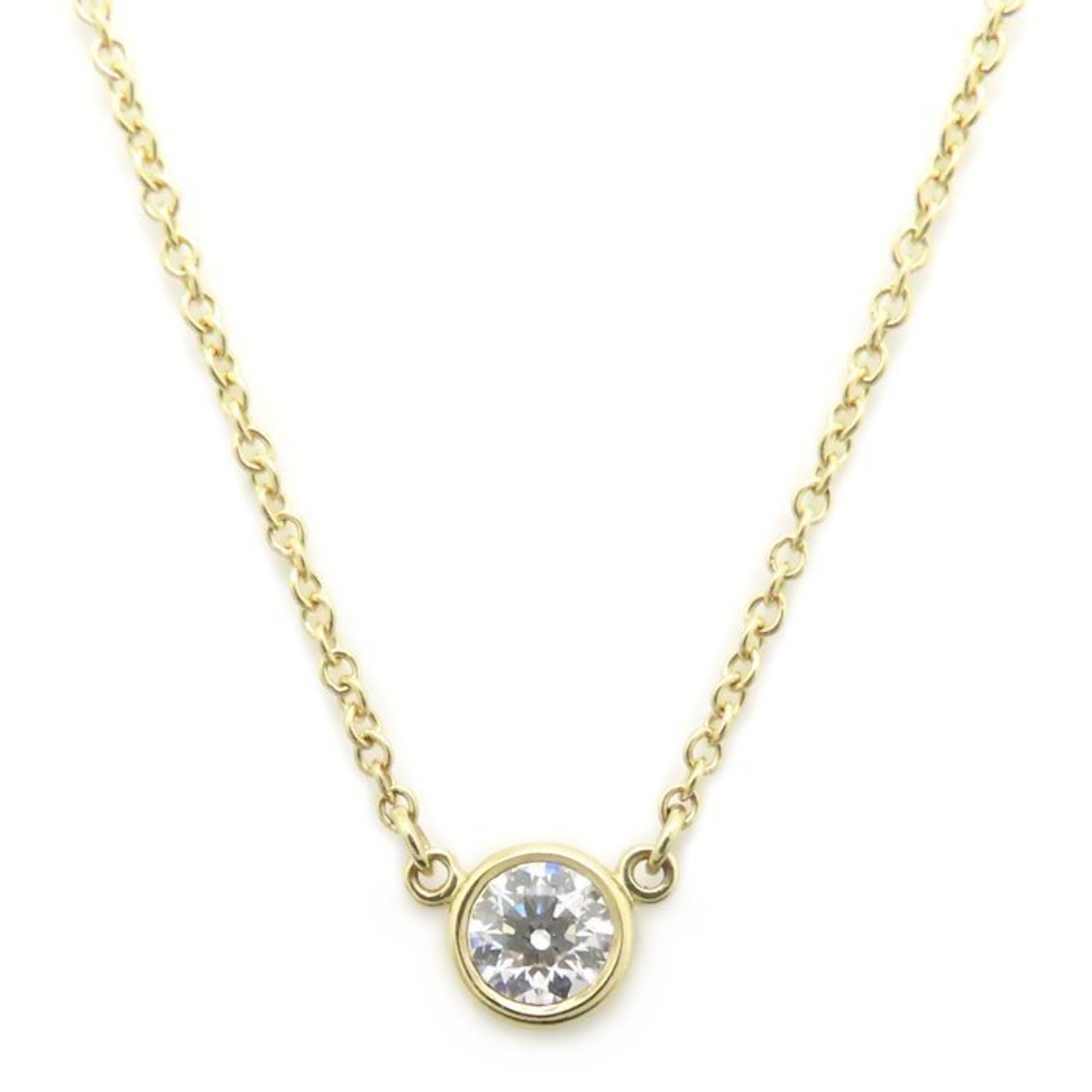 TIFFANY&Co. Tiffany & Co. By the Yard Necklace, 0.20ct Diamond, E.SI1.3 Excellent, Elsa Peretti Desi