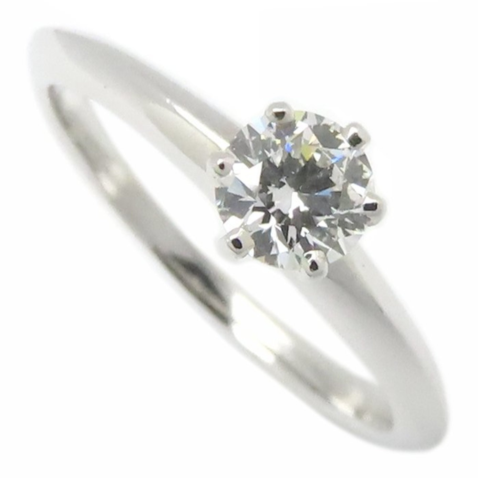 TIFFANY&Co. Tiffany Solitaire Ring, Single Diamond 0.33ct H.VVS2, Pt950, Women\'s, Item No. 295295