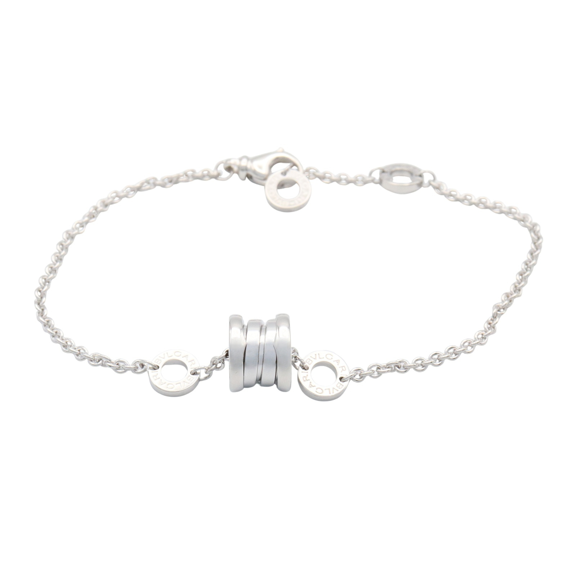 BVLGARI B-zero1 Element Bracelet, 18K White Gold, Silver, for Men and Women