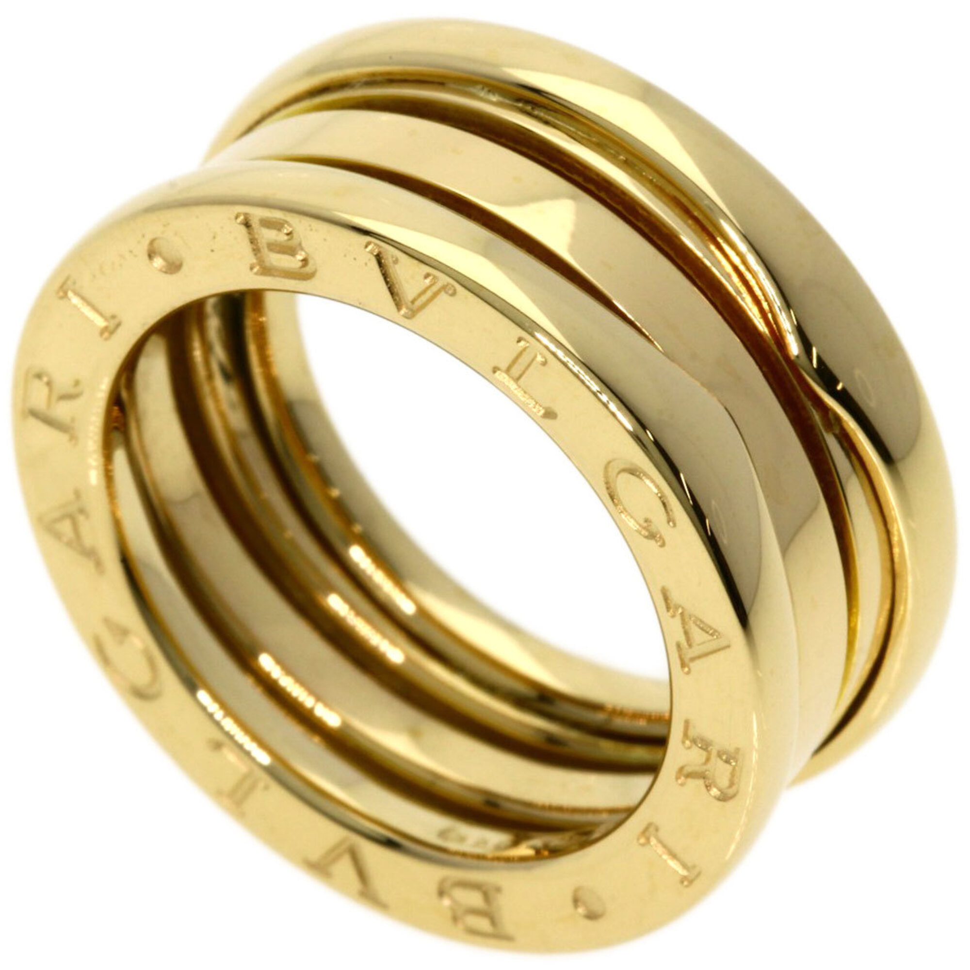 Bvlgari Bulgari B-zero1 2-band ring, size 48, 18K yellow gold, women\'s ring.