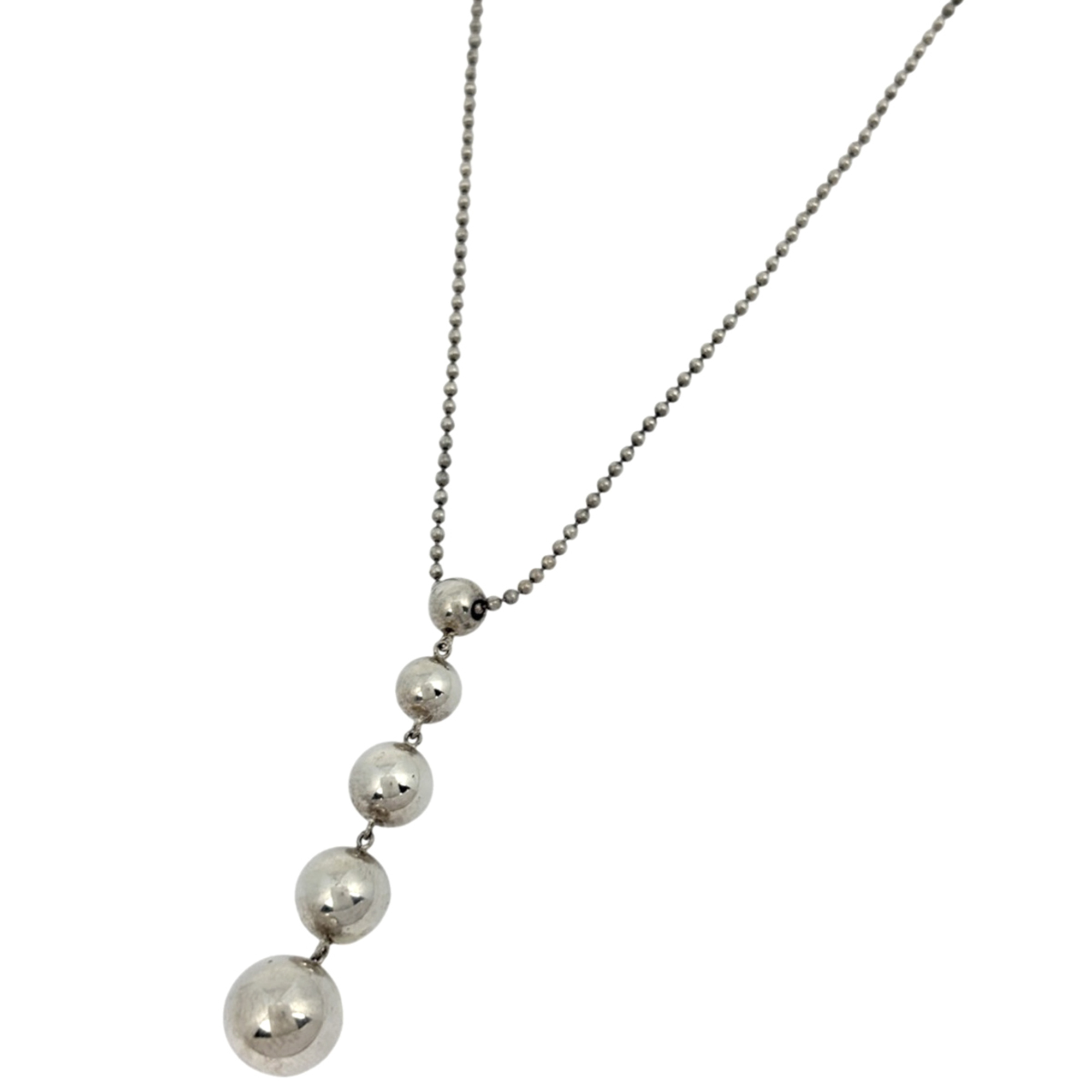 Tiffany & Co. Ball Necklace Hardware Silver 925 Women\'s