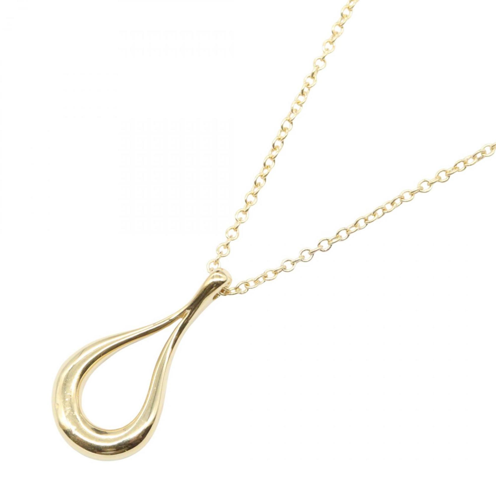 Tiffany & Co. Open Teardrop Necklace, 18K Yellow Gold, Women\'s, Gold