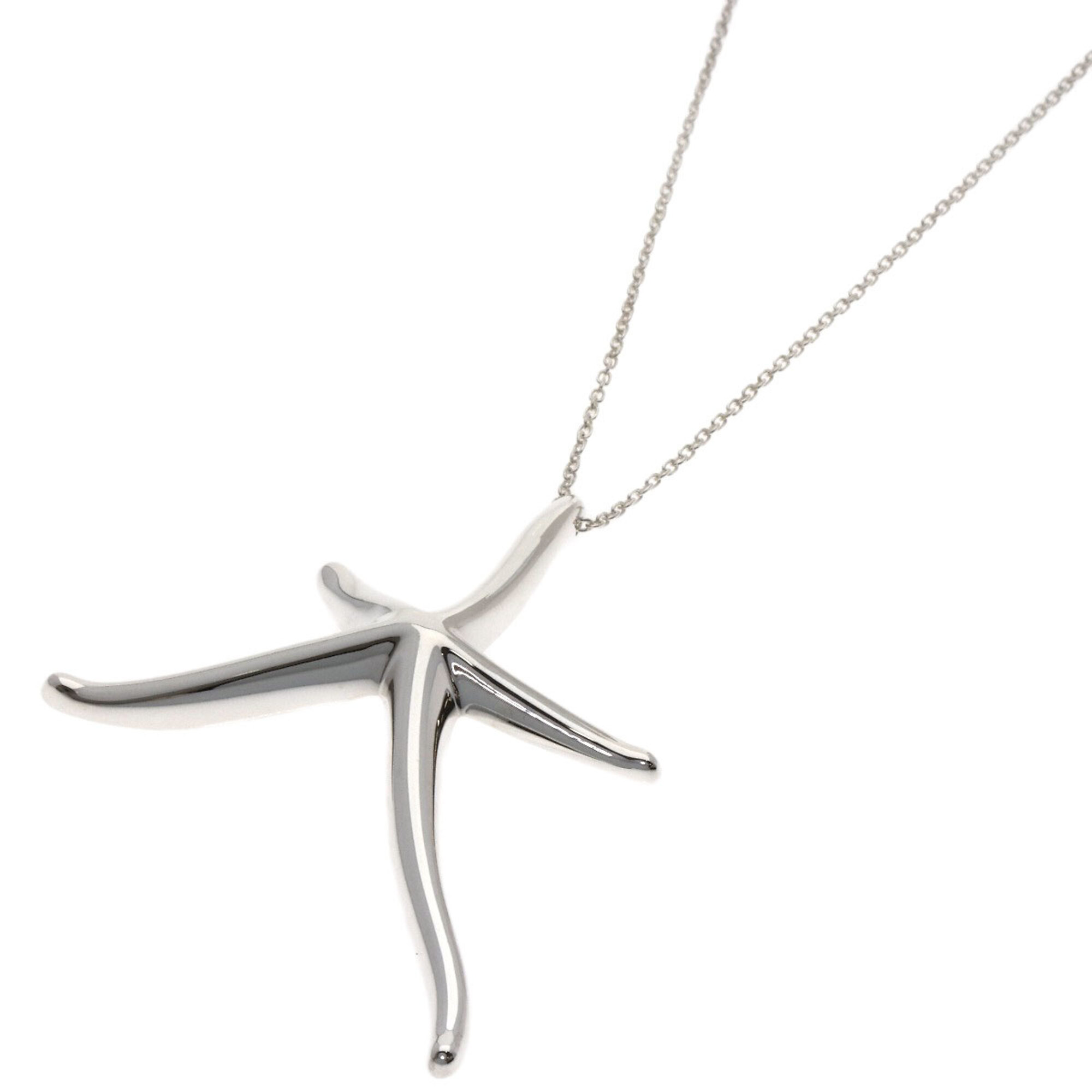 Tiffany & Co. Starfish Medium Necklace, Silver, Women\'s.