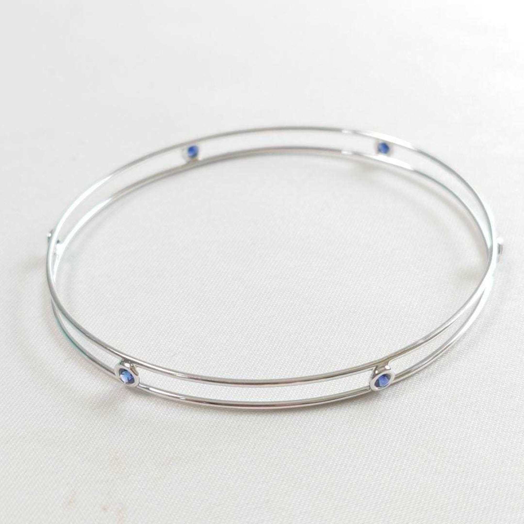 Tiffany & Co. 18K White Gold Double Wire Bracelet 7236