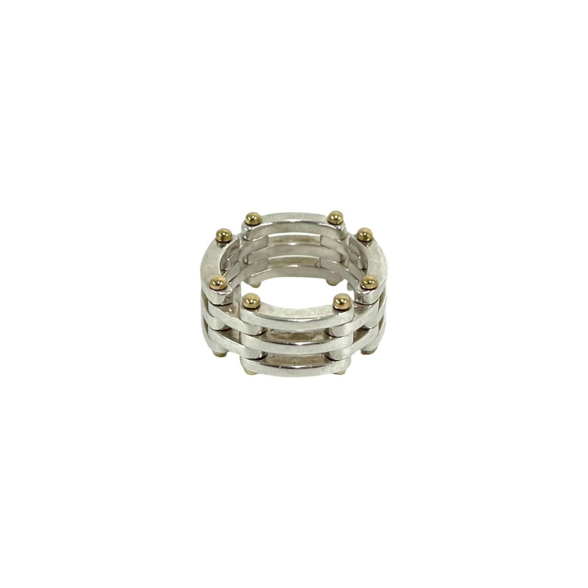 TIFFANY&Co. Tiffany Vintage Gate Ring 925 18K 750YG Accessory Silver Gold 33500