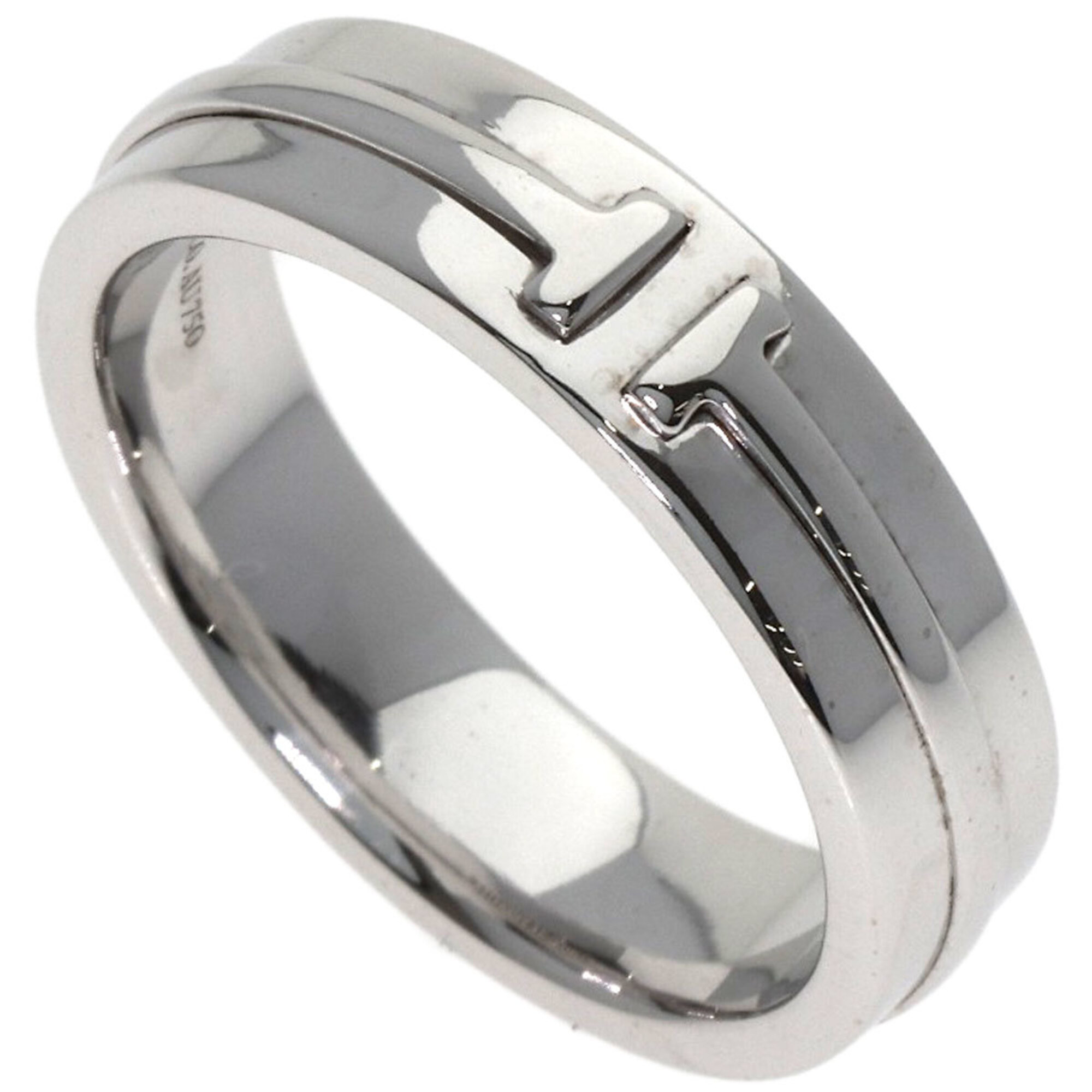 Tiffany & Co. T Two Wide Ring, 18K White Gold, Women\'s.