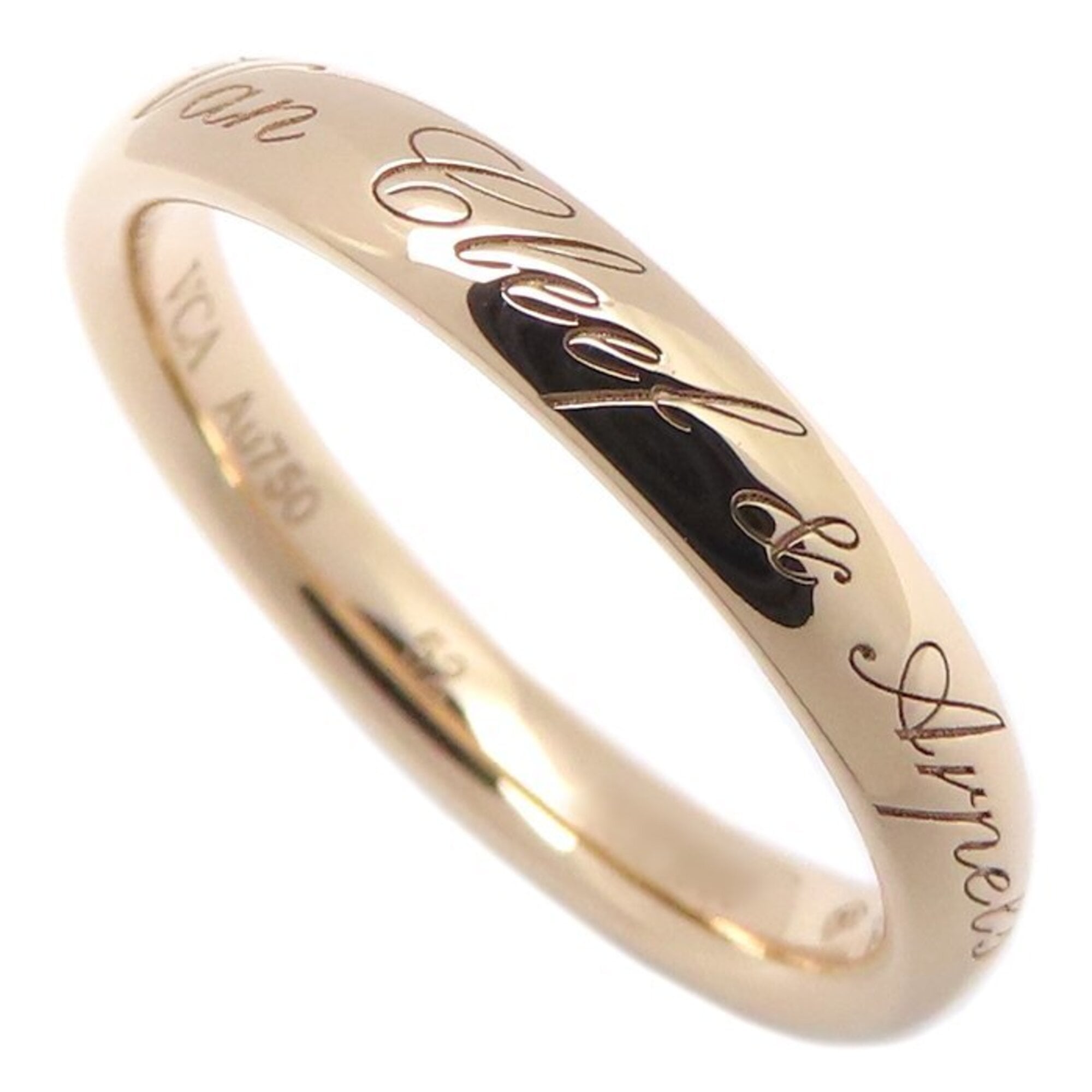 Van Cleef & Arpels Tendrement Signature Wedding Ring, Size 52, 18K Rose Gold, Women\'s, VCARP5MT00 2
