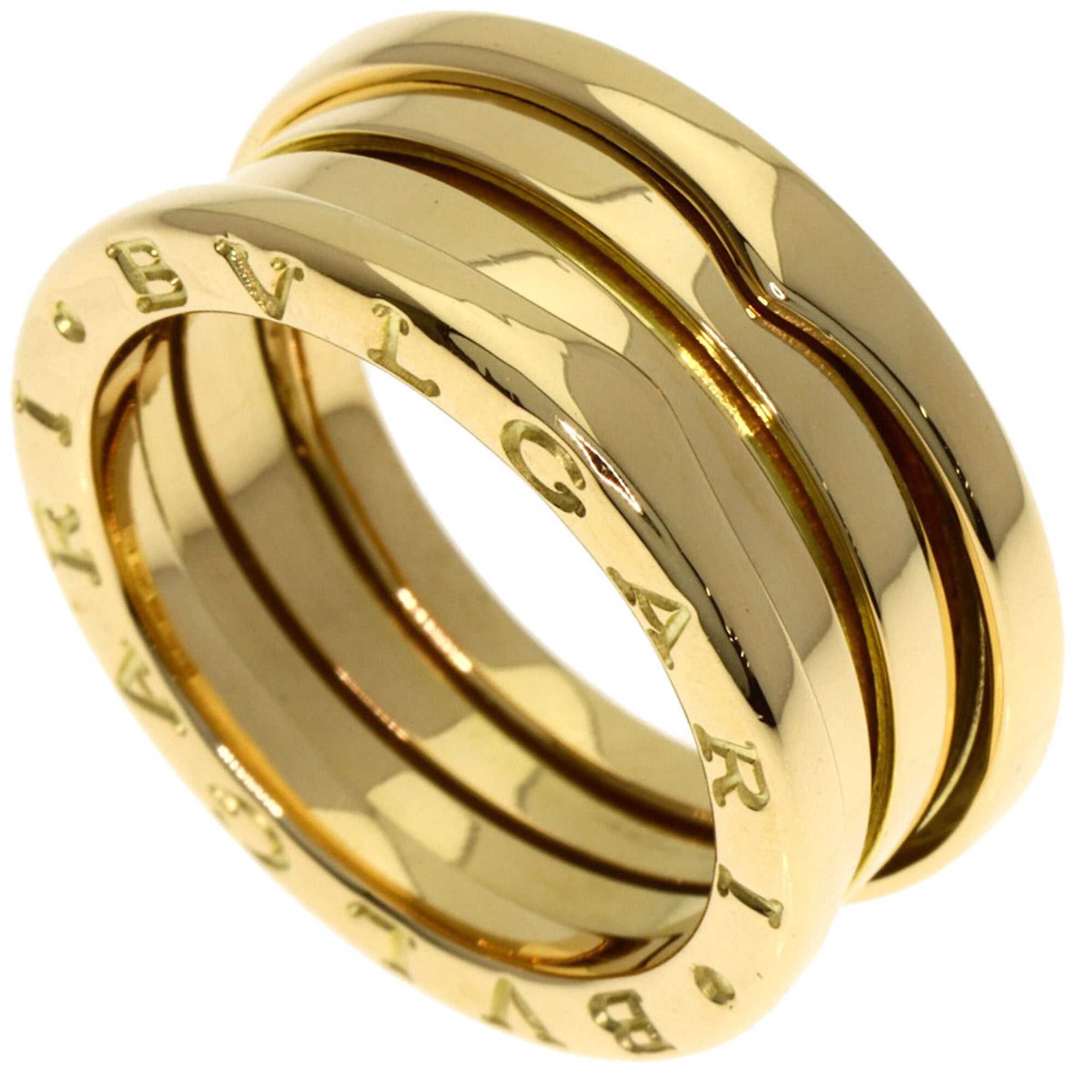 Bulgari B-zero1 3-band ring #52, 18K yellow gold, women\'s BVLGARI