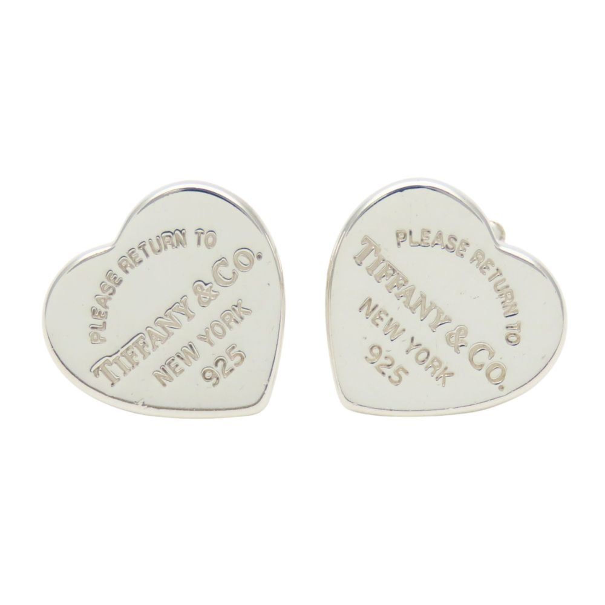 Tiffany & Co. Return to Heart Tag Mini Stud Earrings, SV925, for Women.