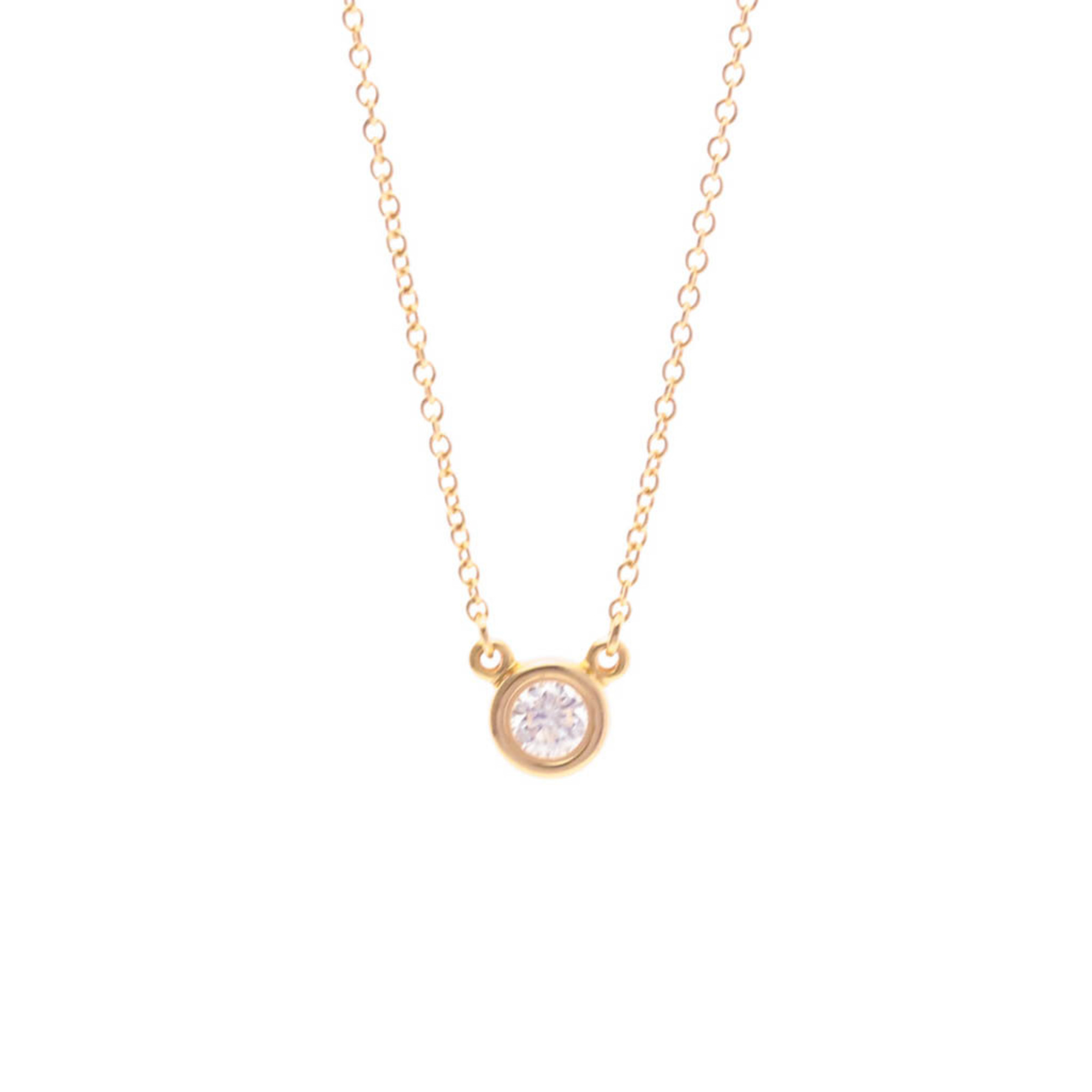 Tiffany Diamonds By The Yard Pink Gold (18K) Diamond Men,Women Fashion Pendant Necklace (Pink Gold)