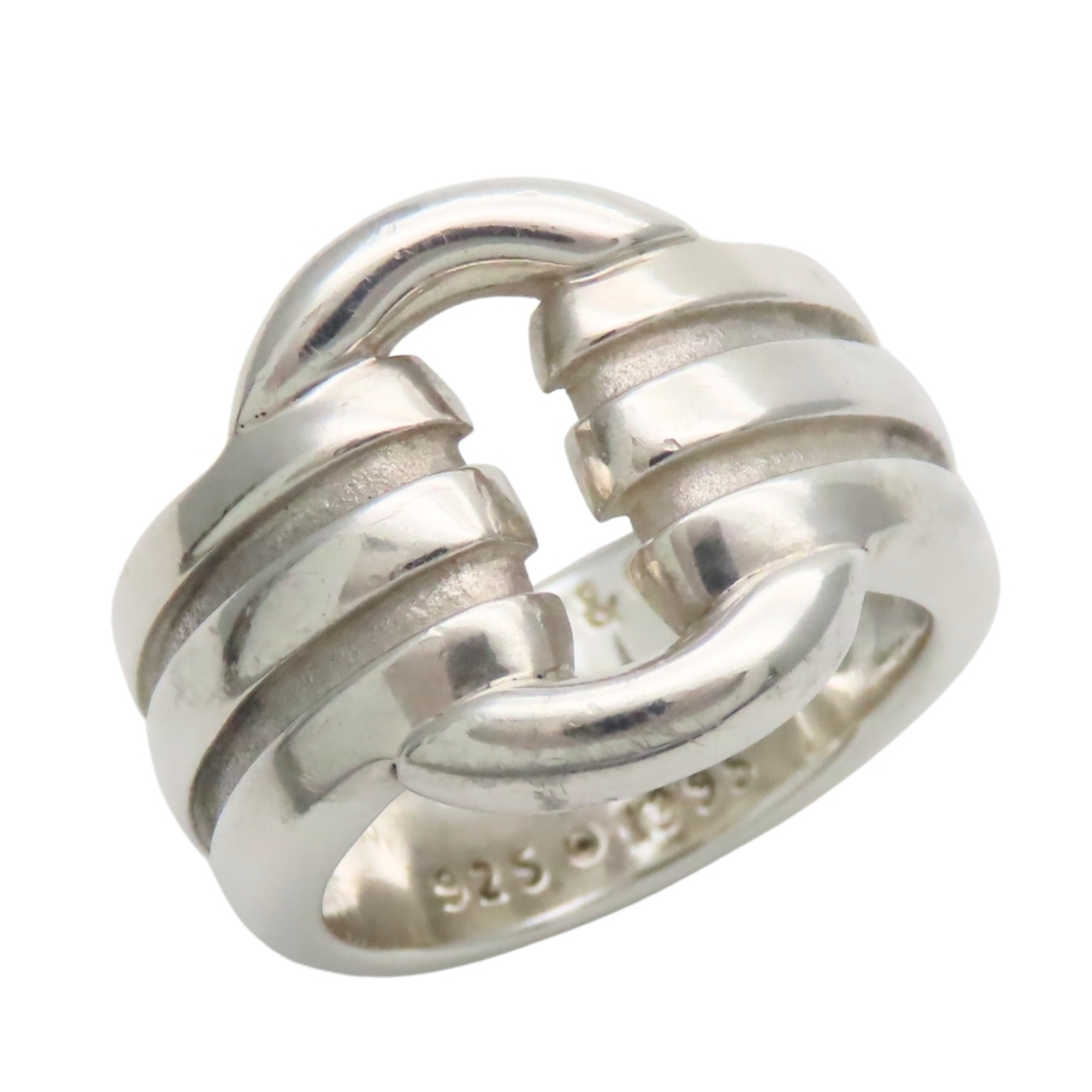 Tiffany & Co. Groove de Circle Ring, Sterling Silver 925, Stylish, Women\'s Ring.