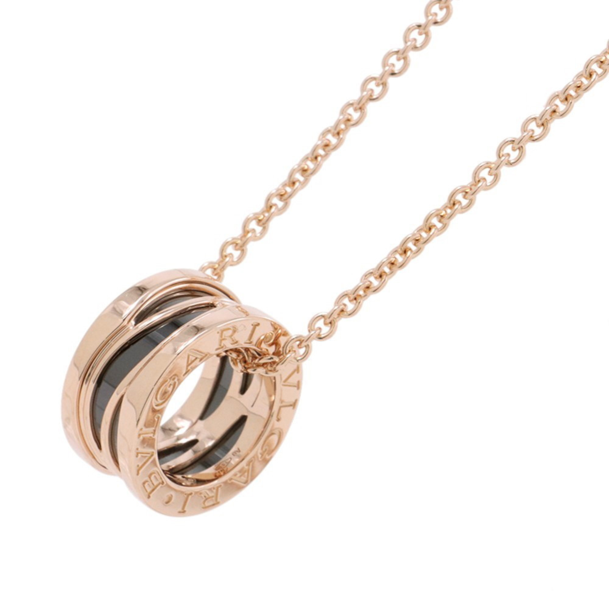 BVLGARI B-zero1 Legend Necklace in 18K Pink Gold and Black Ceramic (356118)