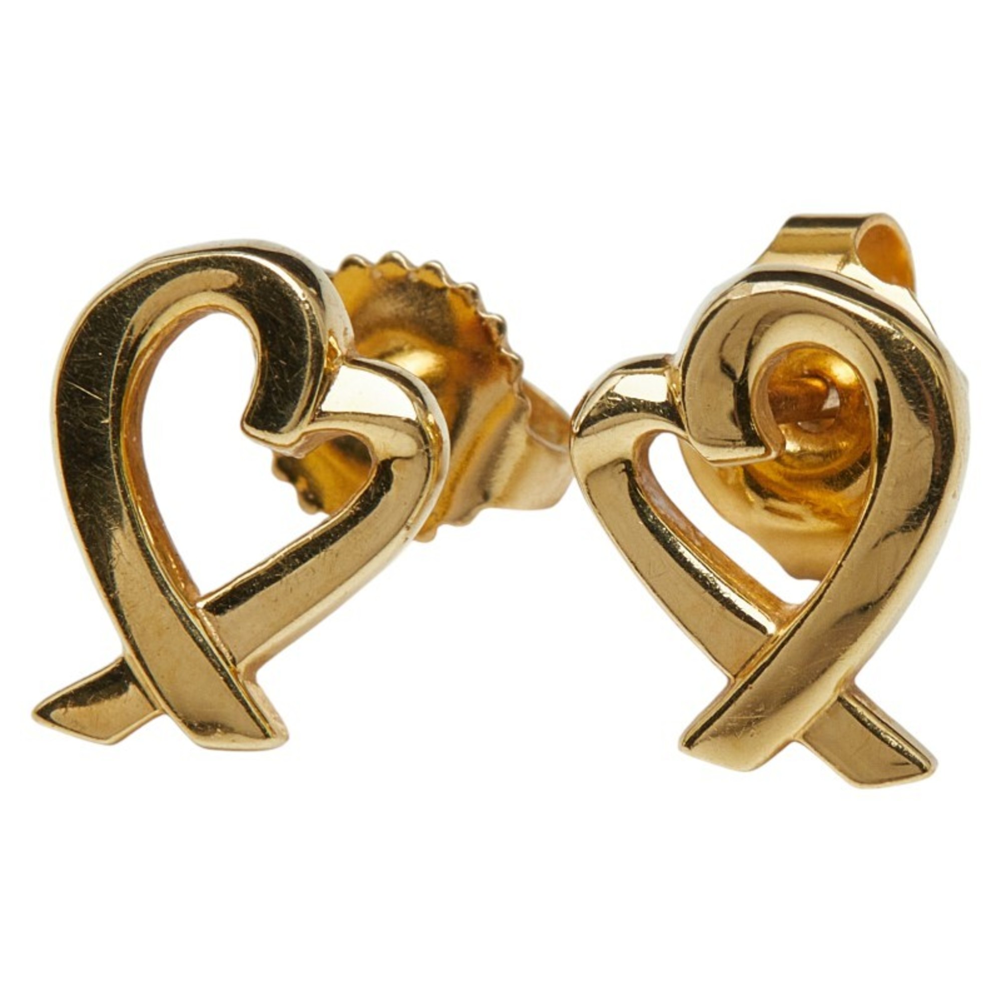 Tiffany & Co. Loving Heart Earrings in 18K Yellow Gold for Women. TIFFANY