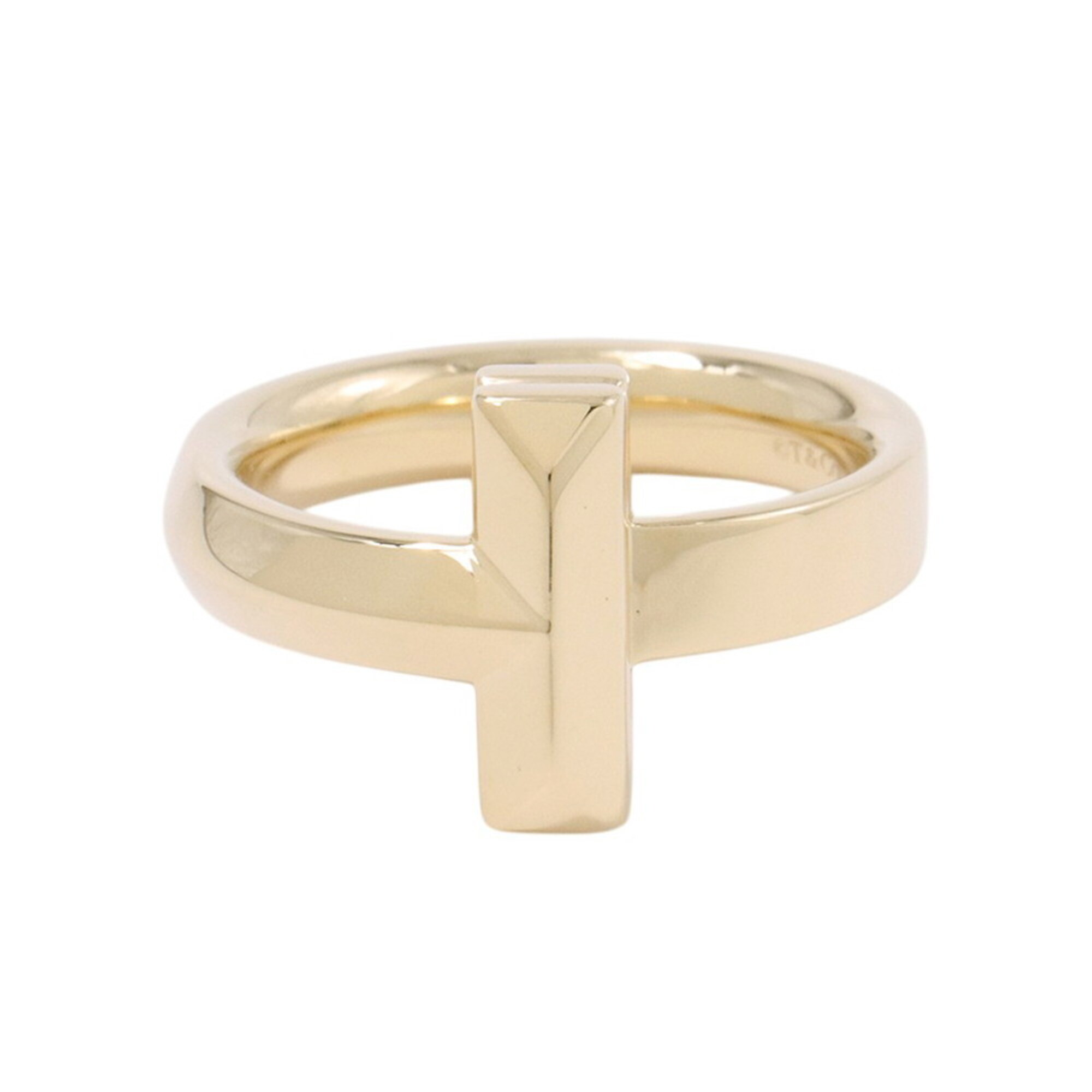 Tiffany & Co. T One Ring, 18K Yellow Gold, Ring Size Approx. 1