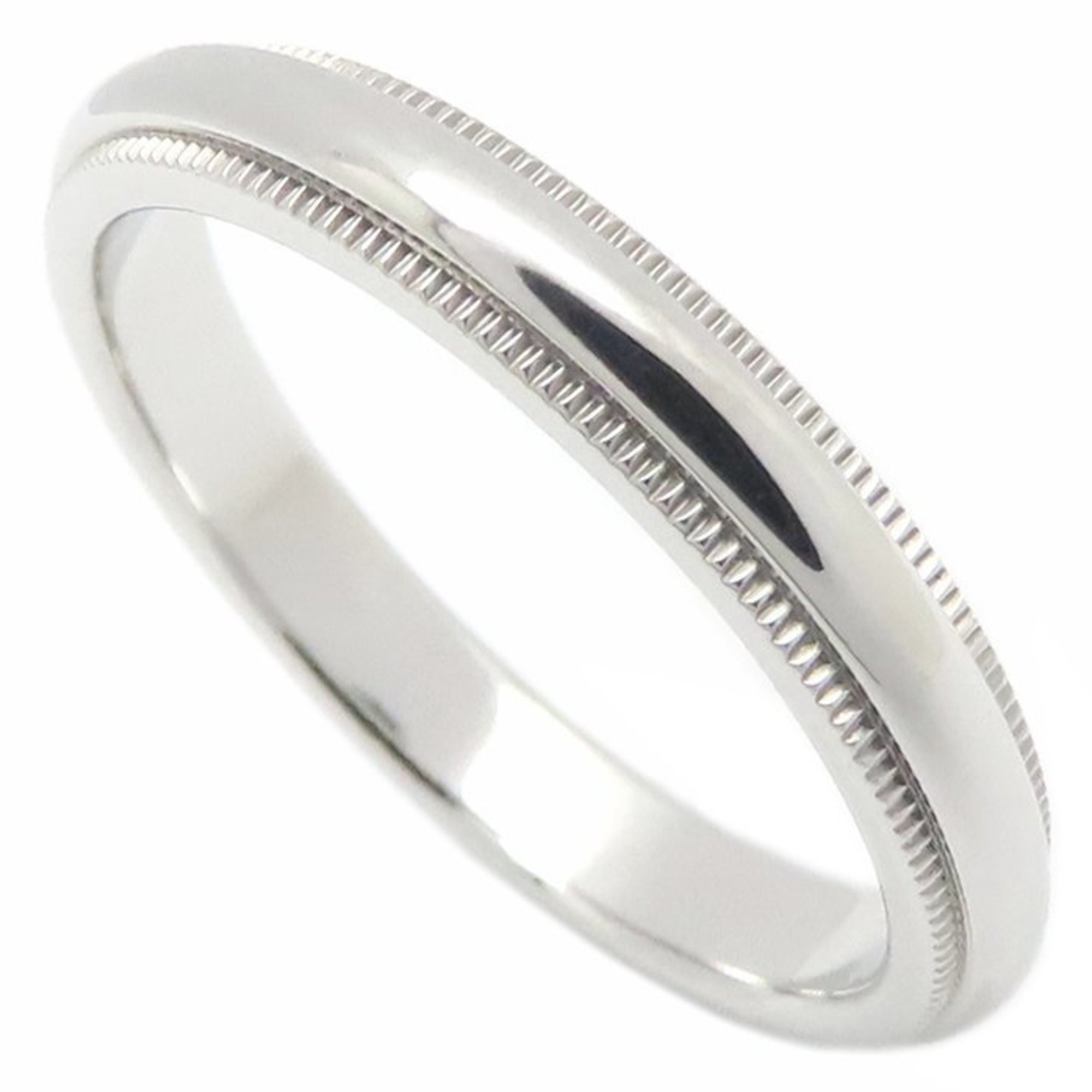 TIFFANY & Co. Tiffany Milgrain Ring, Pt950, Women\'s, 295149