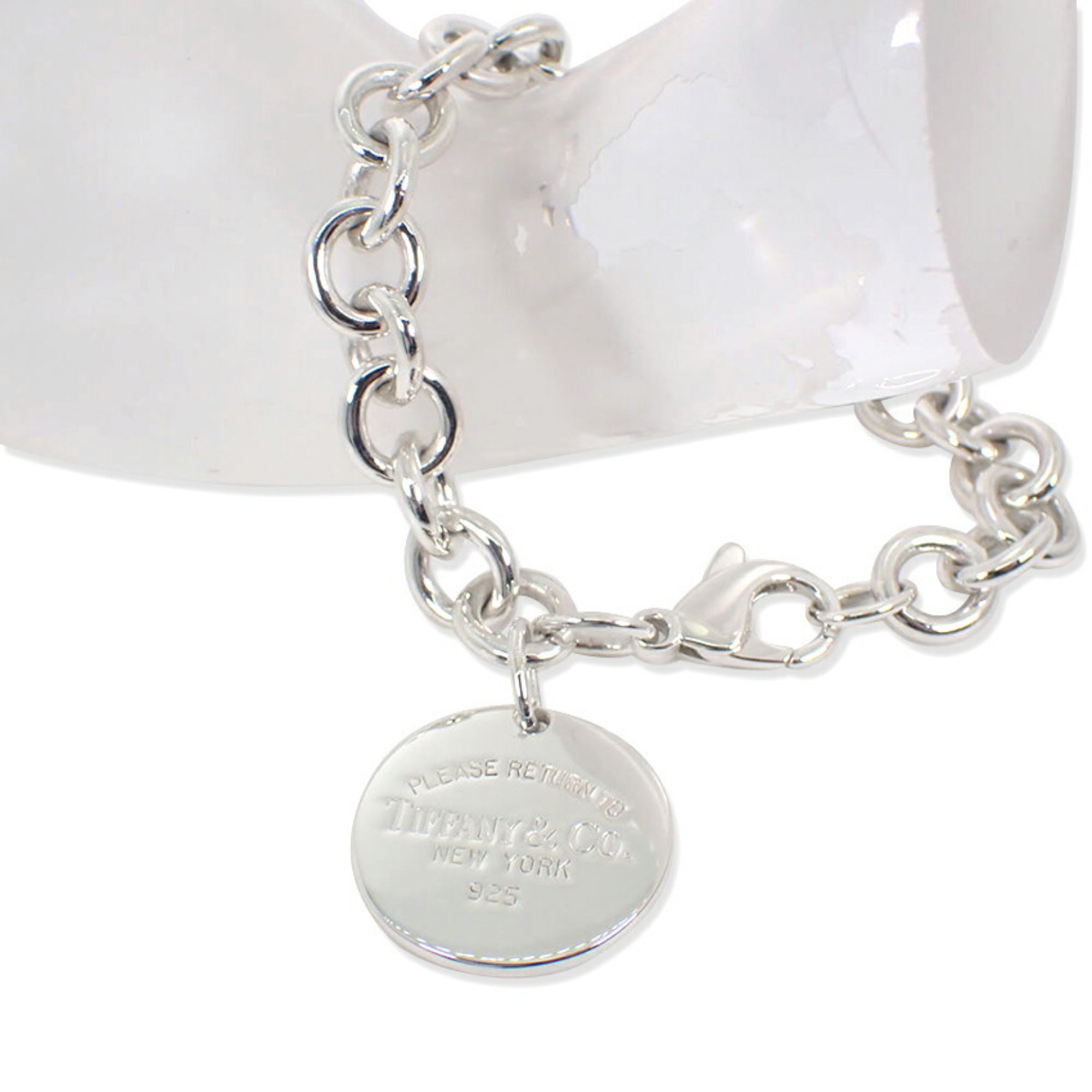 TIFFANY & Co. 925 Return to Round Tag Bracelet
