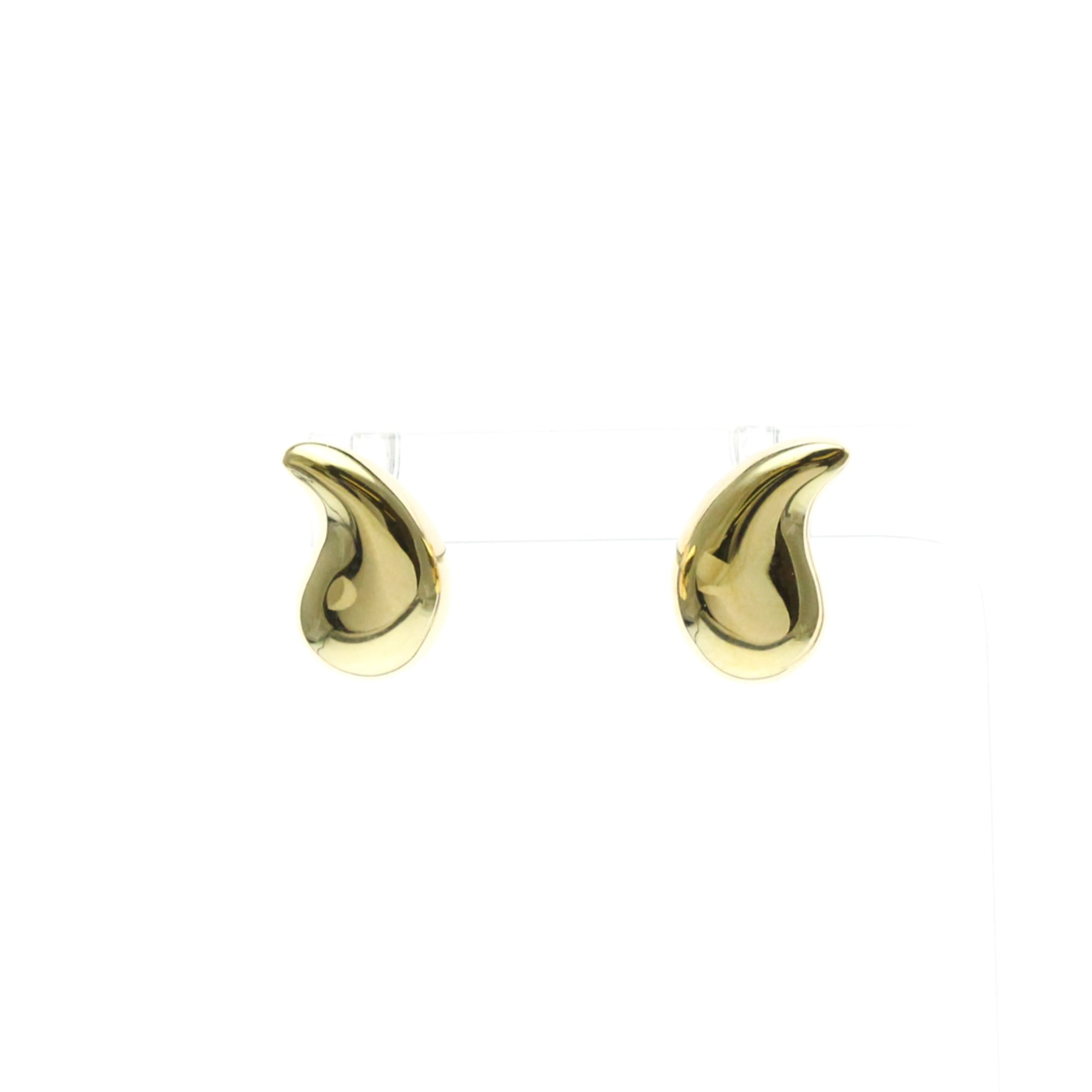 Tiffany Teardrop Earrings No Stone Yellow Gold (18K) Stud Earrings Gold