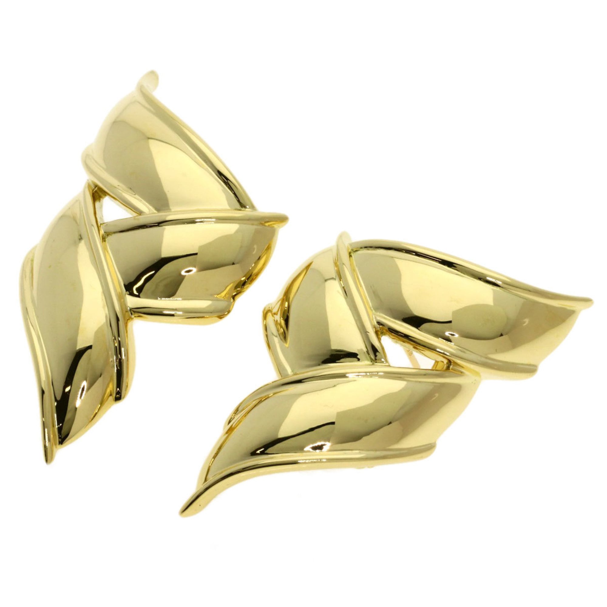 Tiffany & Co. Ribbon Earrings, 18K Yellow Gold, Women\'s.
