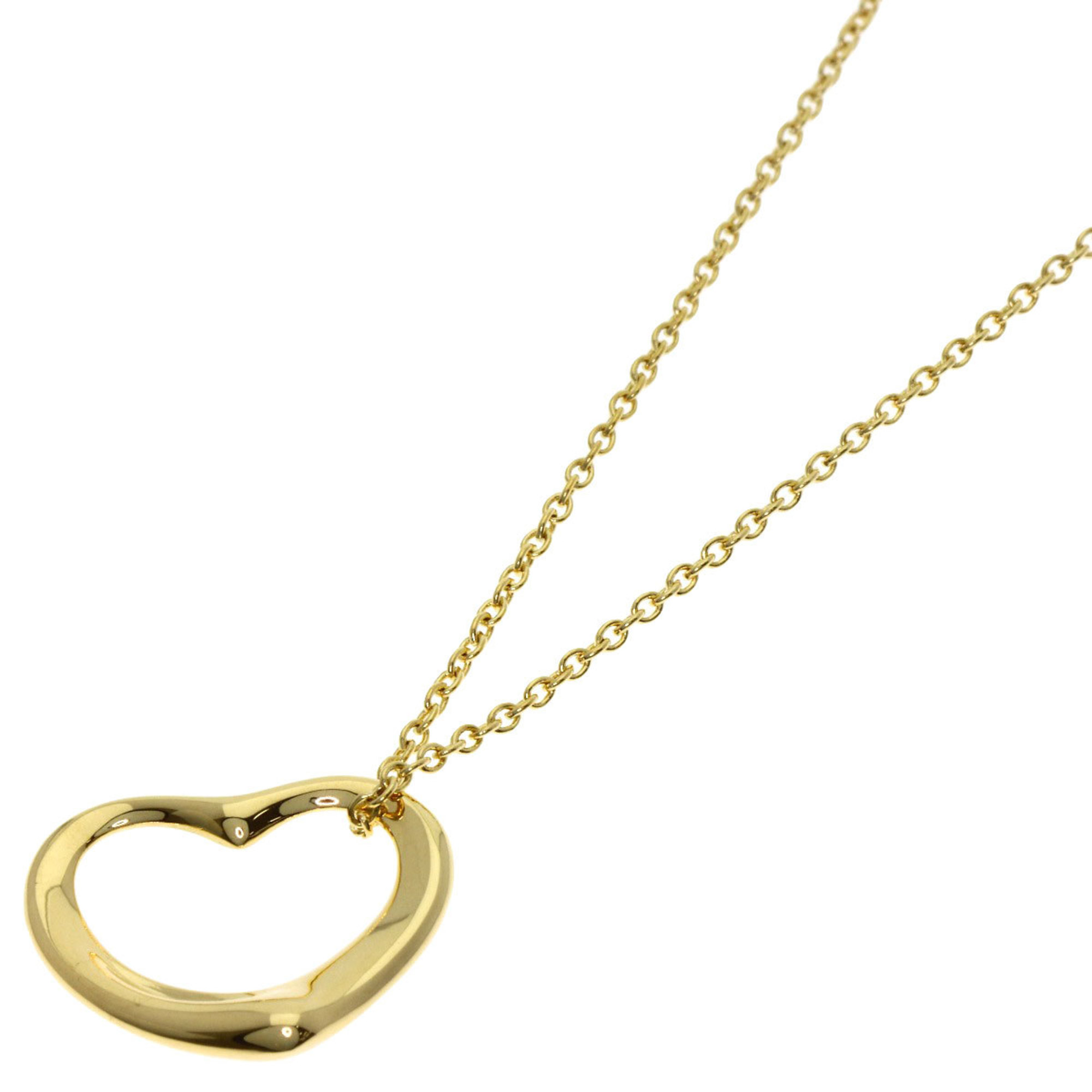 Tiffany & Co. Open Heart Necklace, 18K Yellow Gold, Women\'s.