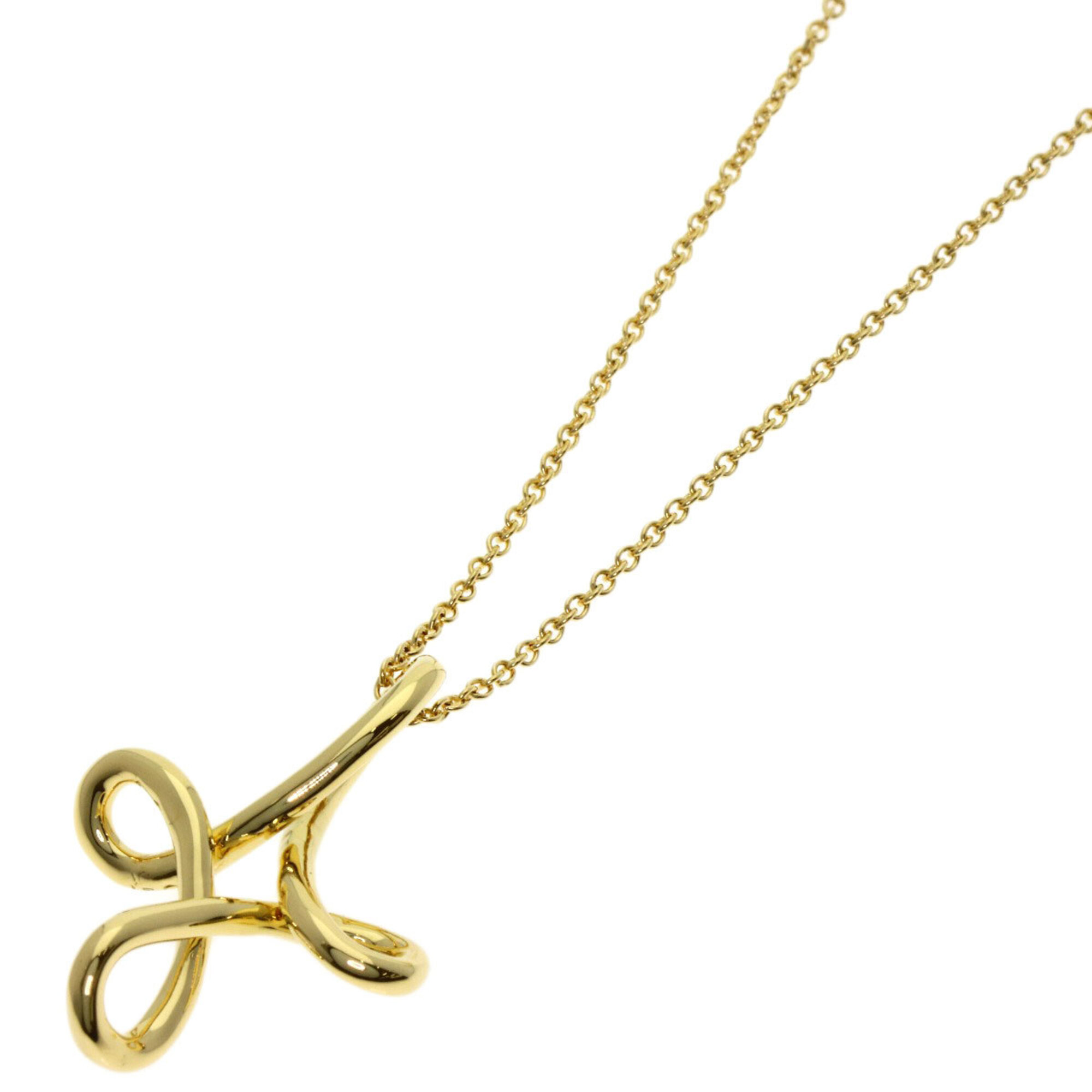 Tiffany & Co. Open Cross Necklace, 18K Yellow Gold, Women\'s.